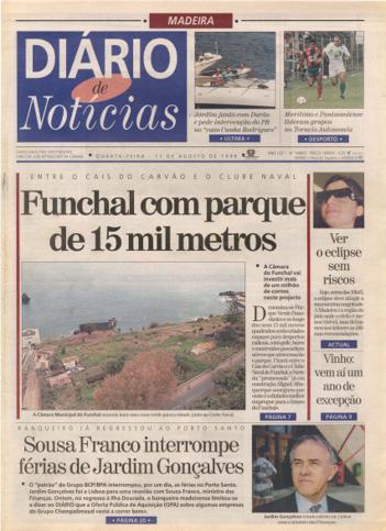 Edição do dia 11 Agosto 1999 da pubicação Diário de Notícias