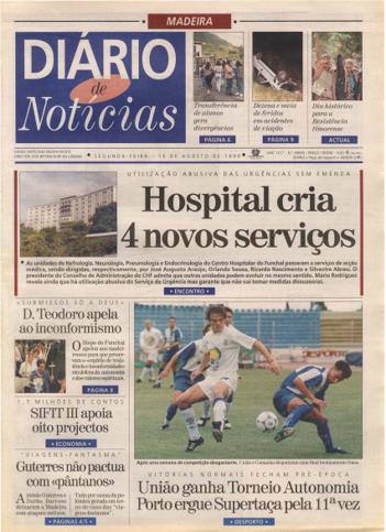 Edição do dia 16 Agosto 1999 da pubicação Diário de Notícias