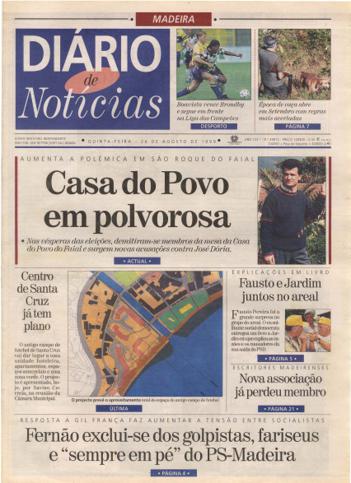 Edição do dia 26 Agosto 1999 da pubicação Diário de Notícias