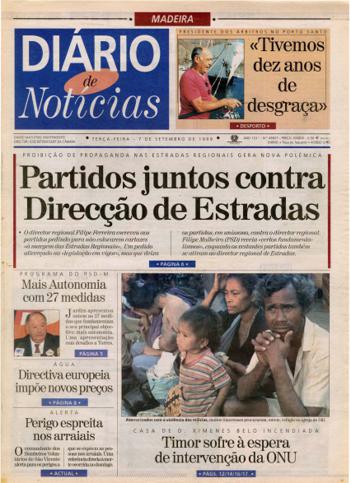 Edição do dia 7 Setembro 1999 da pubicação Diário de Notícias