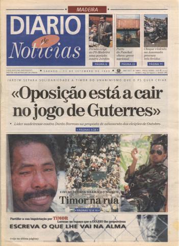 Edição do dia 11 Setembro 1999 da pubicação Diário de Notícias