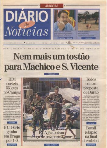 Edição do dia 12 Setembro 1999 da pubicação Diário de Notícias