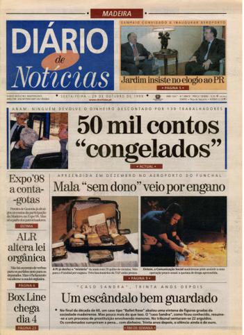 Edição do dia 29 Outubro 1999 da pubicação Diário de Notícias