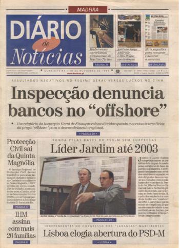 Edição do dia 10 Novembro 1999 da pubicação Diário de Notícias