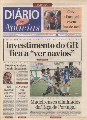 Edição do dia 15 Novembro 1999 da pubicação Diário de Notícias