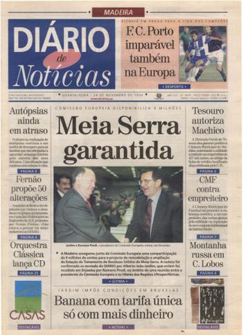 Edição do dia 24 Novembro 1999 da pubicação Diário de Notícias