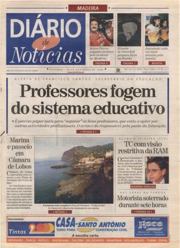 Edição do dia 28 Novembro 1999 da pubicação Diário de Notícias