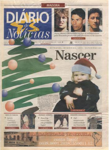 Edição do dia 25 Dezembro 1999 da pubicação Diário de Notícias