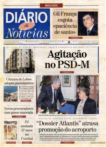 Edição do dia 2 Fevereiro 2000 da pubicação Diário de Notícias