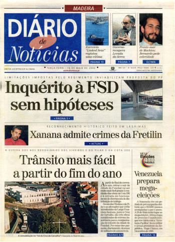 Edição do dia 16 Maio 2000 da pubicação Diário de Notícias