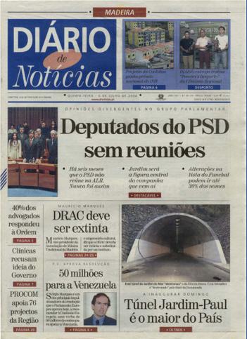 Edição do dia 6 Julho 2000 da pubicação Diário de Notícias