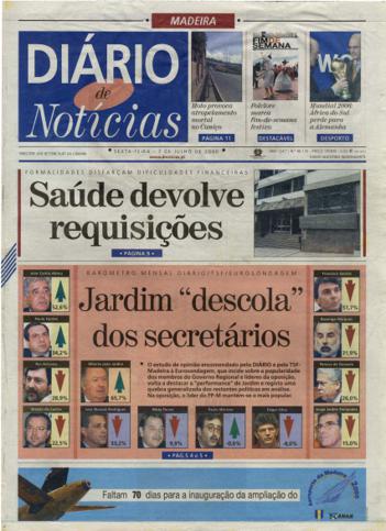 Edição do dia 7 Julho 2000 da pubicação Diário de Notícias