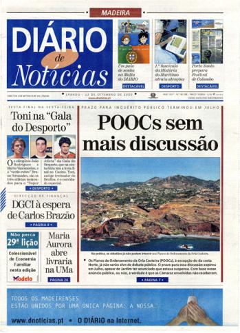 Edição do dia 23 Setembro 2000 da pubicação Diário de Notícias