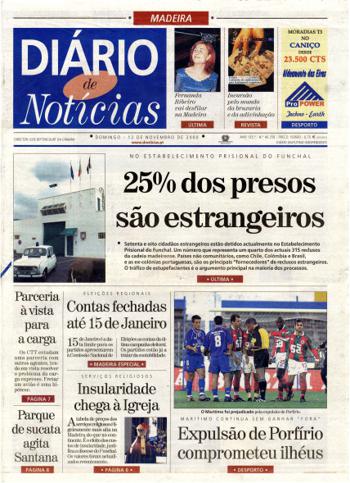 Edição do dia 12 Novembro 2000 da pubicação Diário de Notícias