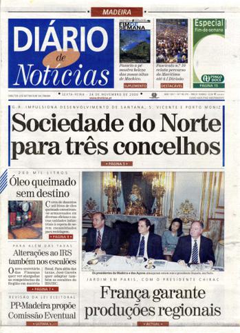 Edição do dia 24 Novembro 2000 da pubicação Diário de Notícias