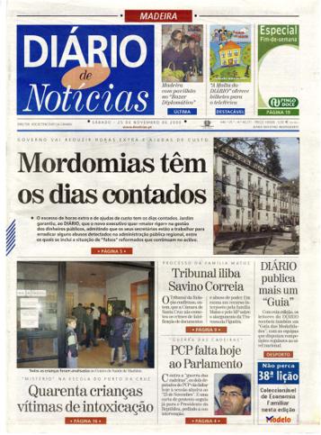 Edição do dia 25 Novembro 2000 da pubicação Diário de Notícias