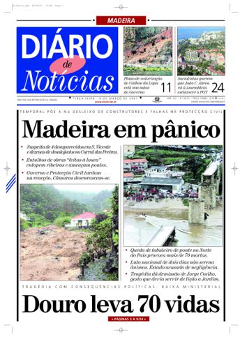 Edição do dia 6 Março 2001 da pubicação Diário de Notícias