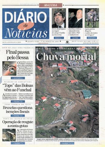 Edição do dia 7 Março 2001 da pubicação Diário de Notícias