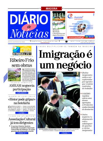 Edição do dia 3 Maio 2001 da pubicação Diário de Notícias