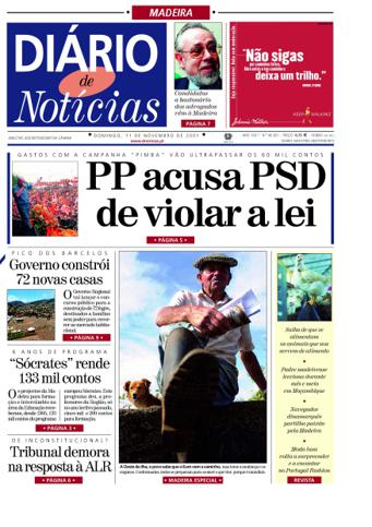 Edição do dia 11 Novembro 2001 da pubicação Diário de Notícias