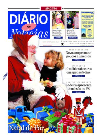 Edição do dia 25 Dezembro 2001 da pubicação Diário de Notícias