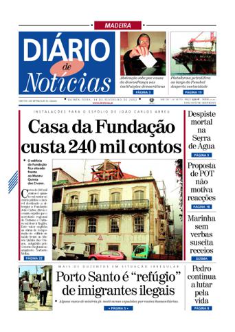 Edição do dia 14 Fevereiro 2002 da pubicação Diário de Notícias