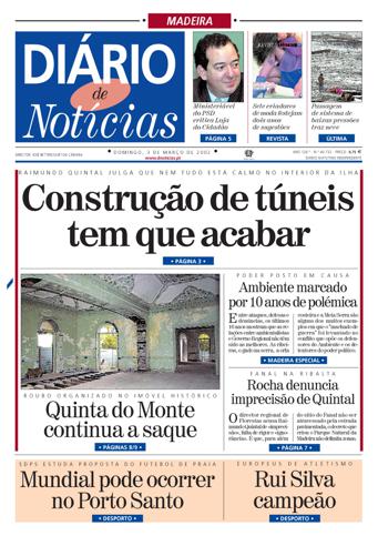 Edição do dia 3 Março 2002 da pubicação Diário de Notícias