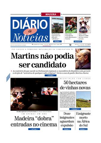 Edição do dia 20 Março 2002 da pubicação Diário de Notícias