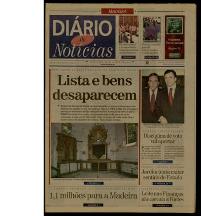 Edição do dia 29 Março 2002 da pubicação Diário de Notícias