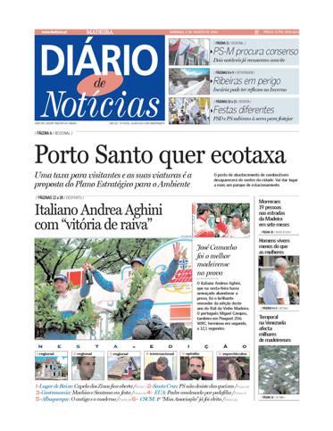 Edição do dia 4 Agosto 2002 da pubicação Diário de Notícias