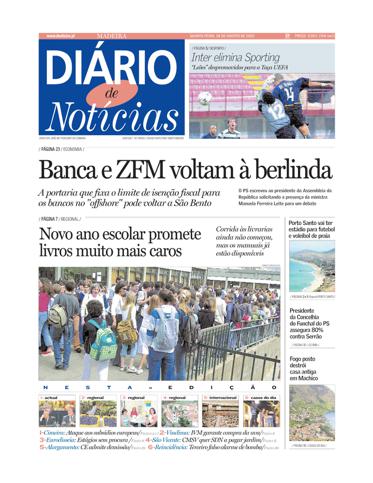 Edição do dia 28 Agosto 2002 da pubicação Diário de Notícias