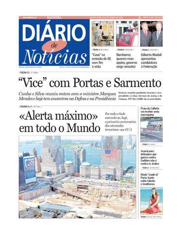 Edição do dia 11 Setembro 2002 da pubicação Diário de Notícias