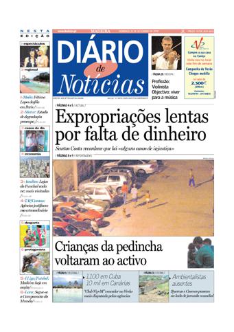 Edição do dia 22 Setembro 2002 da pubicação Diário de Notícias