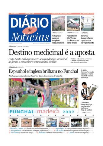 Edição do dia 14 Outubro 2002 da pubicação Diário de Notícias