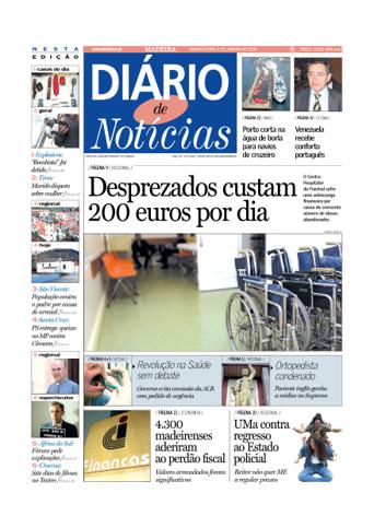 Edição do dia 8 Janeiro 2003 da pubicação Diário de Notícias