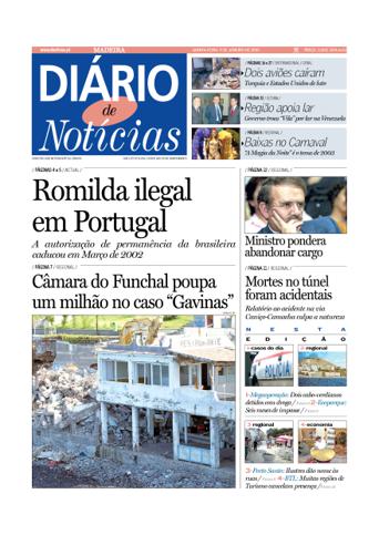 Edição do dia 9 Janeiro 2003 da pubicação Diário de Notícias