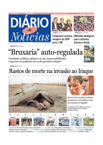 Edição do dia 23 Março 2003 da pubicação Diário de Notícias