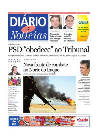 Edição do dia 28 Março 2003 da pubicação Diário de Notícias