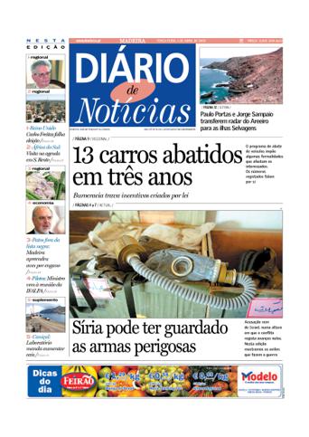 Edição do dia 1 Abril 2003 da pubicação Diário de Notícias