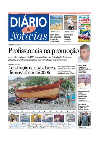 Edição do dia 9 Junho 2003 da pubicação Diário de Notícias