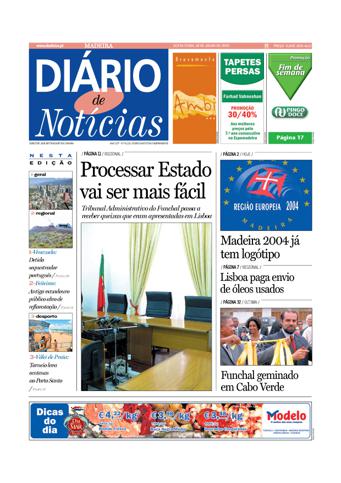 Edição do dia 18 Julho 2003 da pubicação Diário de Notícias