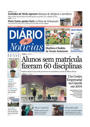 Edição do dia 11 Agosto 2003 da pubicação Diário de Notícias