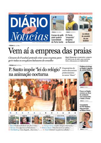 Edição do dia 16 Agosto 2003 da pubicação Diário de Notícias