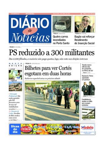 Edição do dia 13 Abril 2004 da pubicação Diário de Notícias