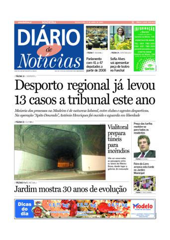 Edição do dia 23 Abril 2004 da pubicação Diário de Notícias