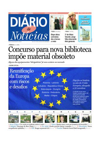 Edição do dia 1 Maio 2004 da pubicação Diário de Notícias