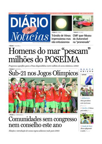 Edição do dia 9 Junho 2004 da pubicação Diário de Notícias