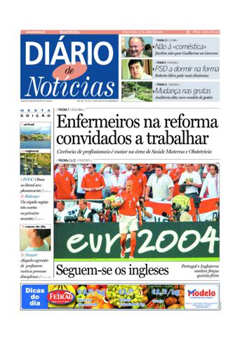 Edição do dia 22 Junho 2004 da pubicação Diário de Notícias