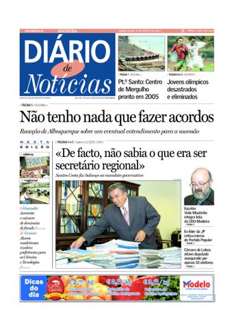 Edição do dia 19 Agosto 2004 da pubicação Diário de Notícias