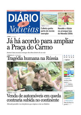 Edição do dia 4 Setembro 2004 da pubicação Diário de Notícias